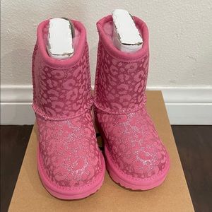 UGG Kids Glitter Boots Leopard